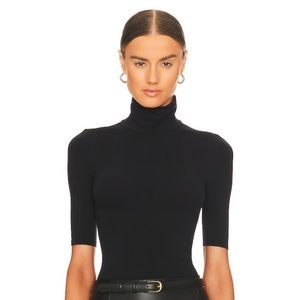 commando Women's Ballet Short Sleeve Turtleneck Thong Bodysuit